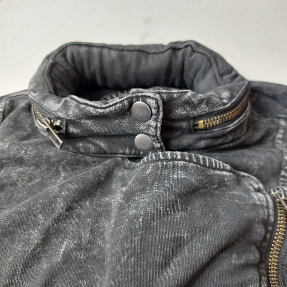 Affliction Womens Size Medium Americans Custom Motorcycles Black Hidden Hoodie - Picture 8 of 8